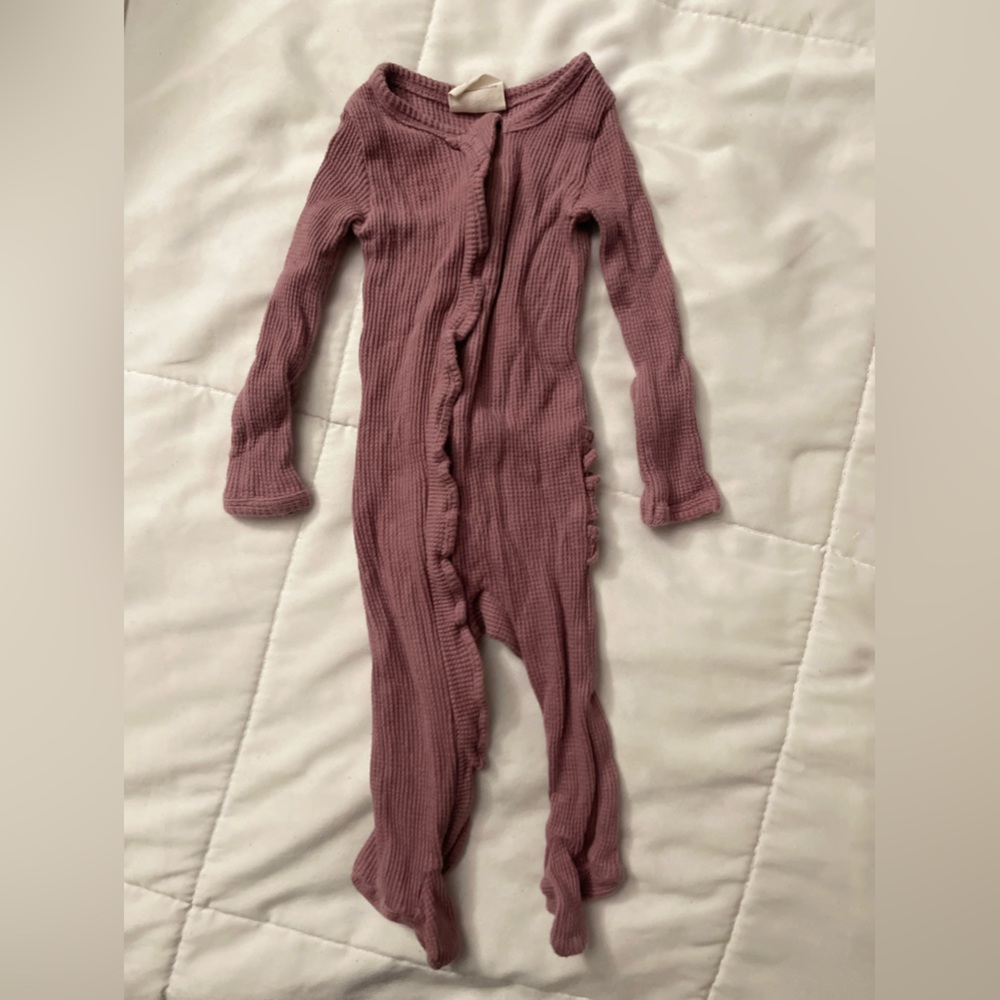 SpearmintLOVE Ruffle waffle footie